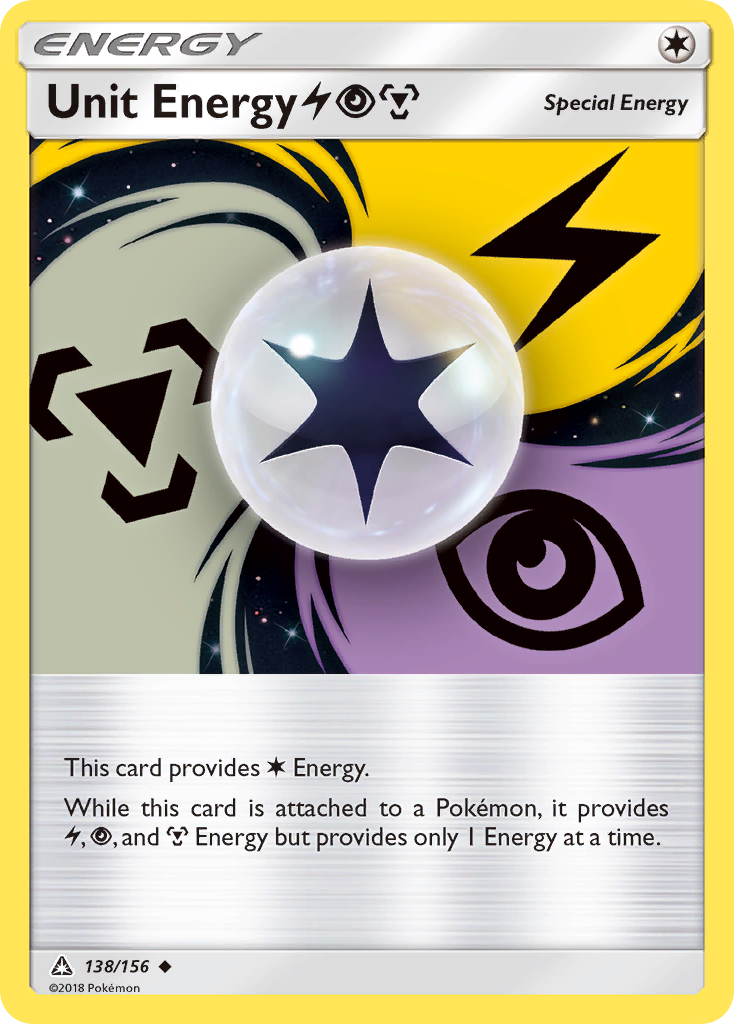 Unit Energy (138/156) (Lightning, Psychic, Metal) [Sun & Moon: Ultra Prism] | Deep Dive Games St. Marys