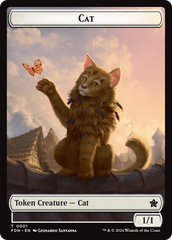 Elf Warrior // Cat (001) Doubled-Sided Token [Foundations Tokens] | Deep Dive Games St. Marys