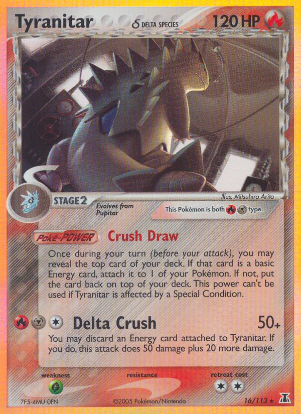 Tyranitar (16/113) (Delta Species) [EX: Delta Species] | Deep Dive Games St. Marys