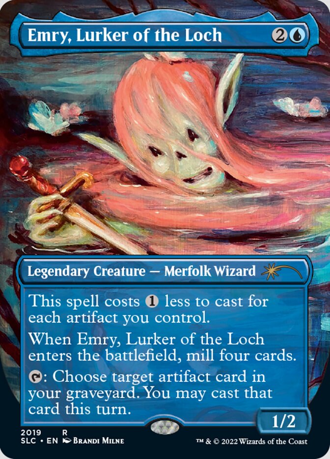 Emry, Lurker of the Loch (Borderless) [Secret Lair Countdown Kit] | Deep Dive Games St. Marys