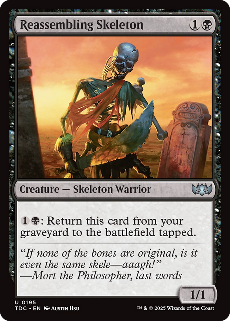 Reassembling Skeleton [Tarkir: Dragonstorm Commander] | Deep Dive Games St. Marys