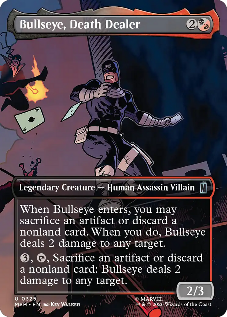 Bullseye, Death Dealer (Borderless) [Marvel Super Heroes] | Deep Dive Games St. Marys