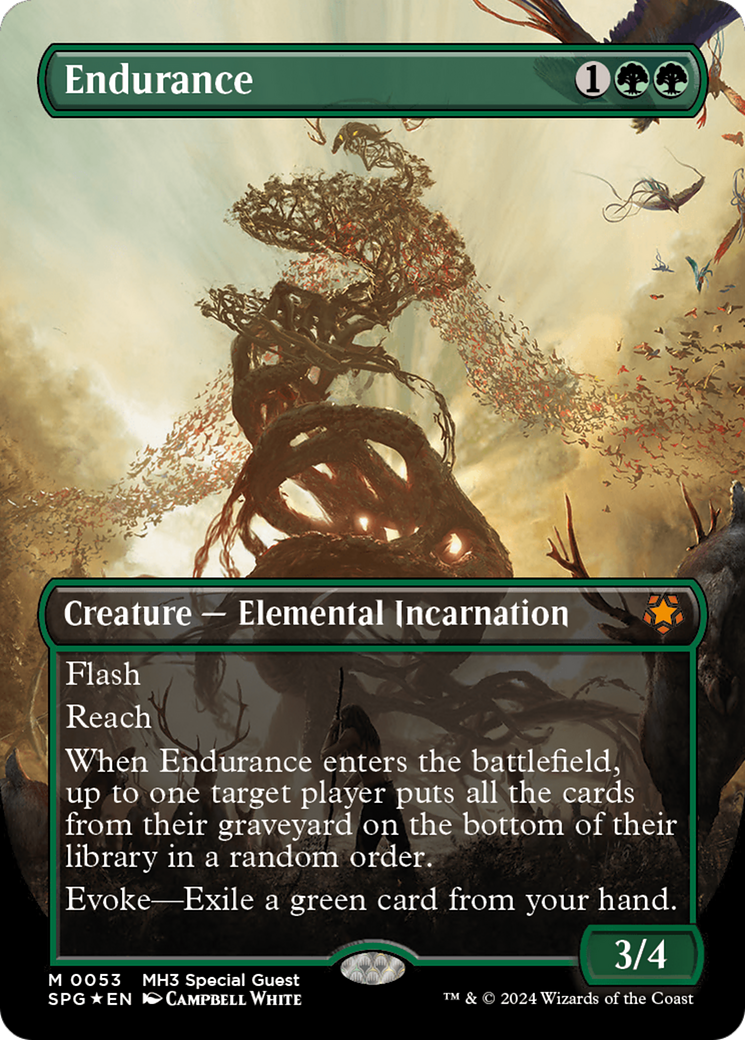 Endurance (Borderless) (Textured Foil) [Modern Horizons 3 Special Guests] | Deep Dive Games St. Marys