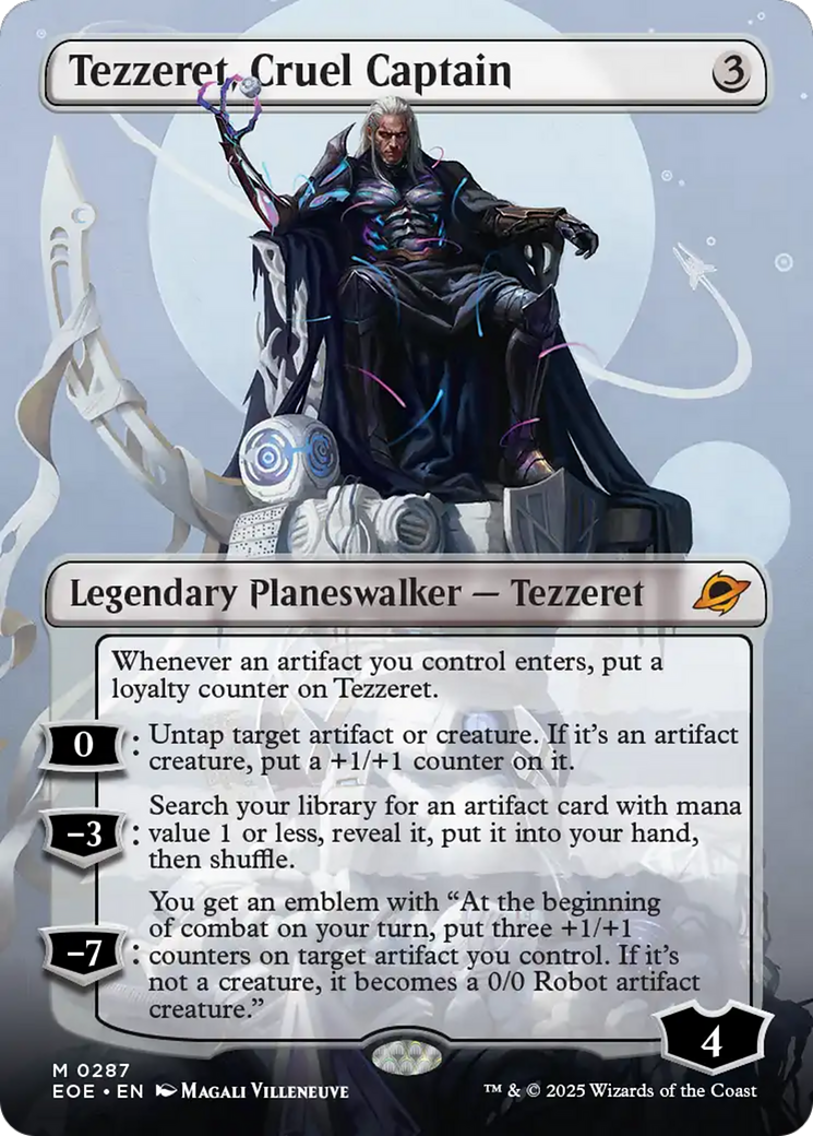 Tezzeret, Cruel Captain (Borderless) [Edge of Eternities] | Deep Dive Games St. Marys