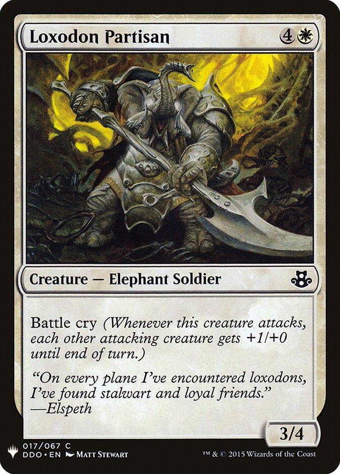Loxodon Partisan [Mystery Booster] | Deep Dive Games St. Marys