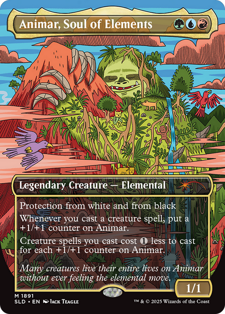 Animar, Soul of Elements (Rainbow Foil) [Secret Lair Drop Series] | Deep Dive Games St. Marys