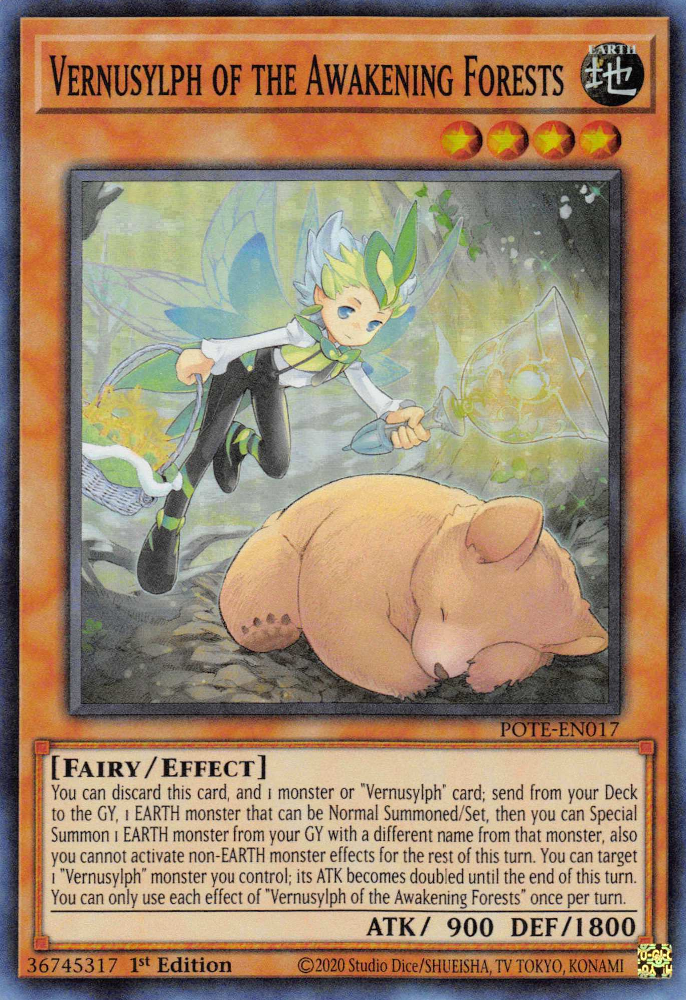 Vernusylph of the Awakening Forests [POTE-EN017] Super Rare | Deep Dive Games St. Marys