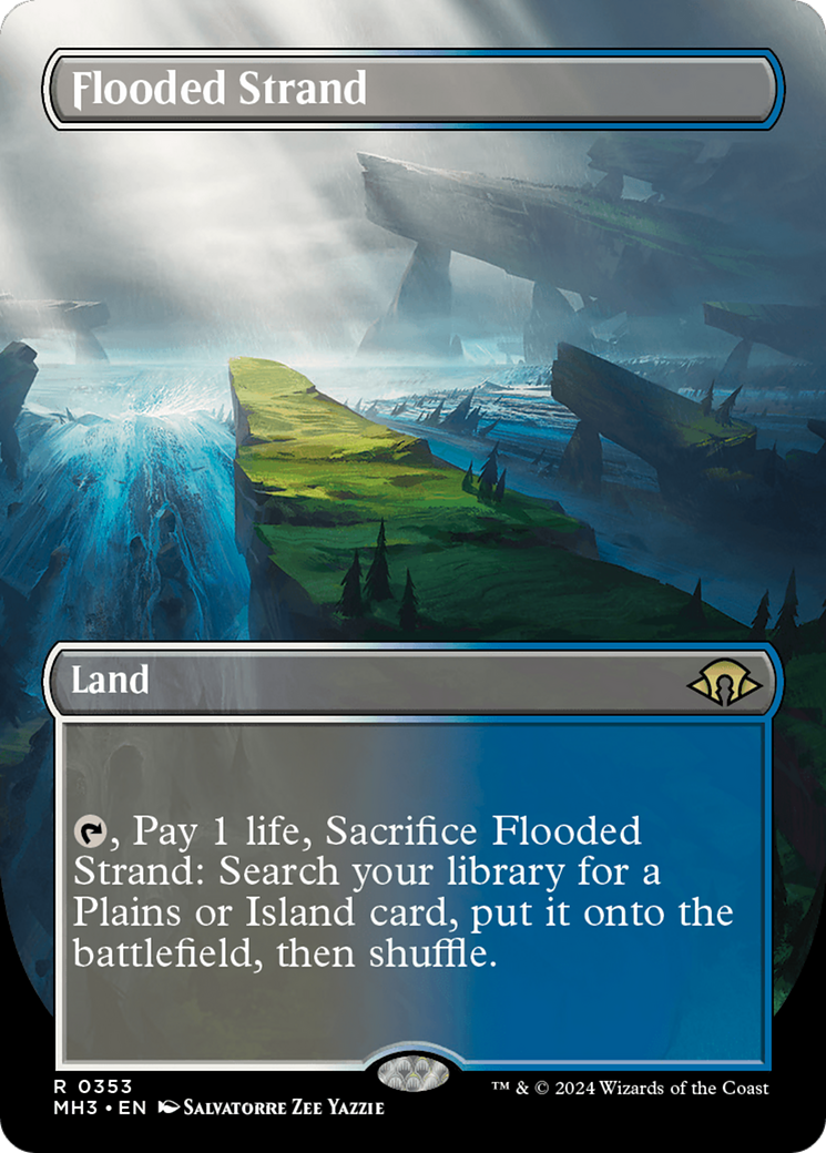 Flooded Strand (Borderless) [Modern Horizons 3] | Deep Dive Games St. Marys