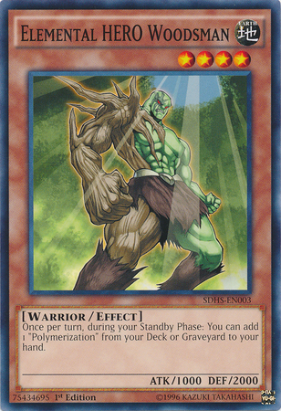 Elemental Hero Woodsman [SDHS-EN003] Common | Deep Dive Games St. Marys