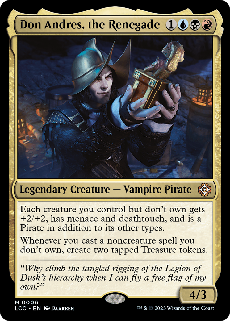 Don Andres, the Renegade [The Lost Caverns of Ixalan Commander] | Deep Dive Games St. Marys