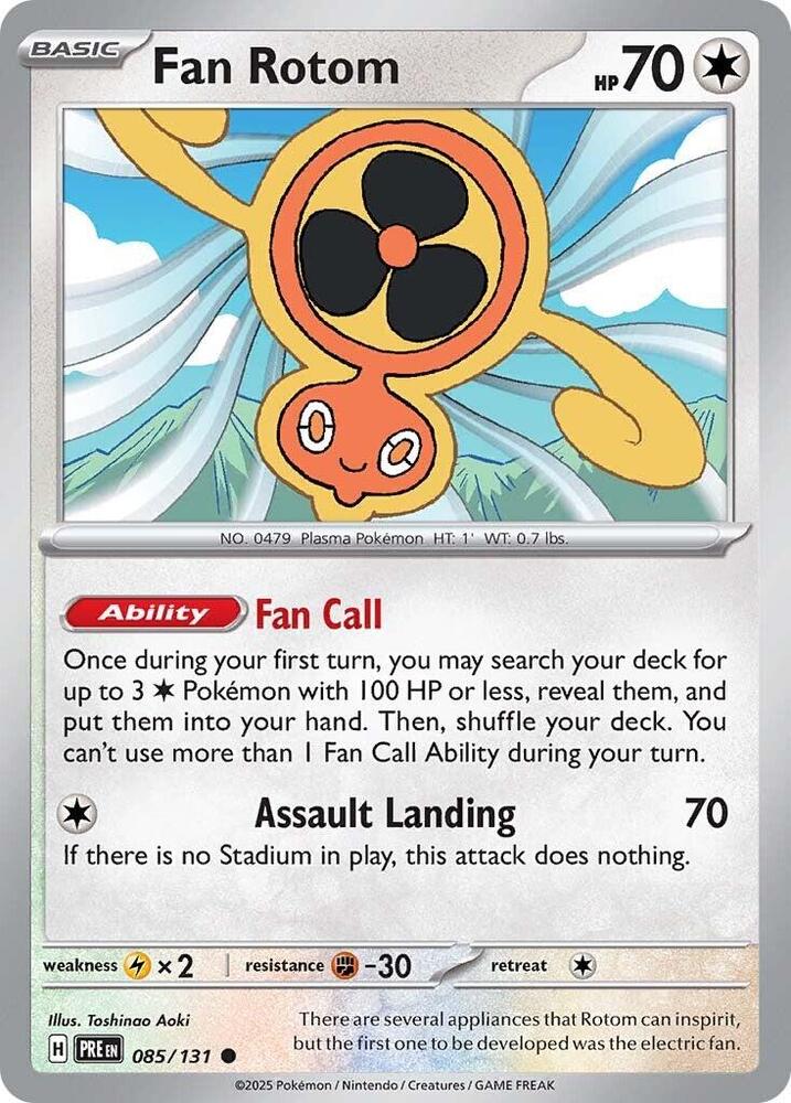 Fan Rotom (085/131) [Scarlet & Violet: Prismatic Evolutions] | Deep Dive Games St. Marys