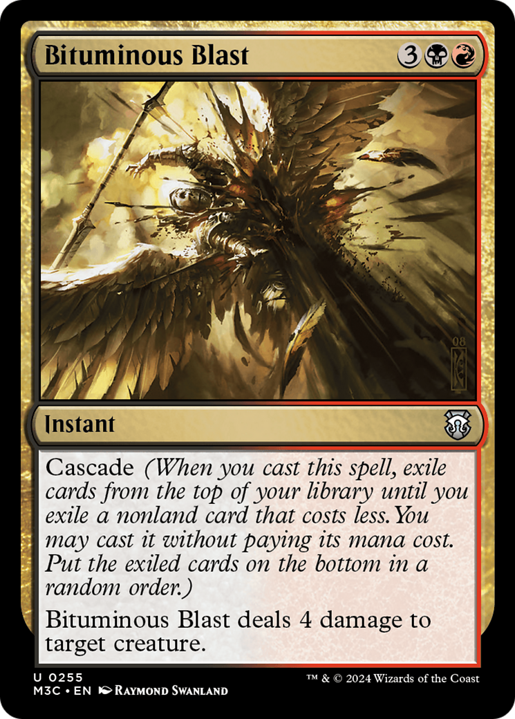 Bituminous Blast (Ripple Foil) [Modern Horizons 3 Commander] | Deep Dive Games St. Marys