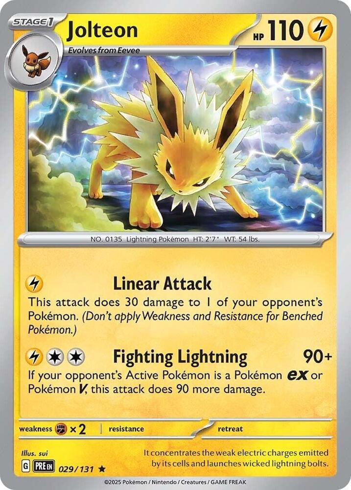 Jolteon (029/131) [Scarlet & Violet: Prismatic Evolutions] | Deep Dive Games St. Marys
