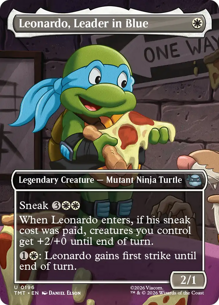Leonardo, Leader in Blue (Borderless) [Teenage Mutant Ninja Turtles] | Deep Dive Games St. Marys