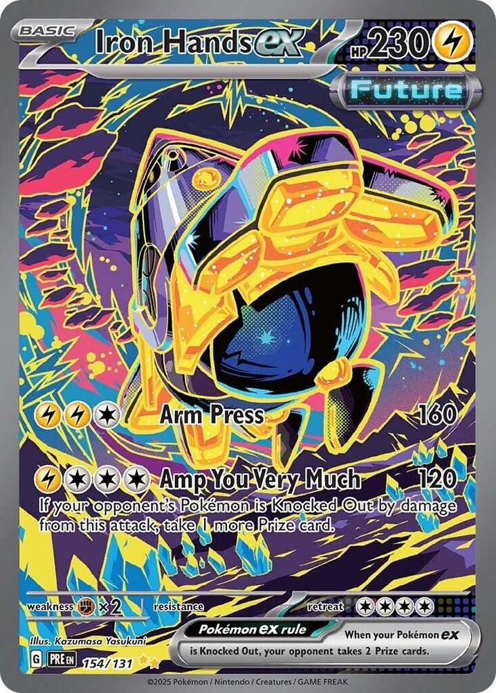Iron Hands ex (154/131) [Scarlet & Violet: Prismatic Evolutions] | Deep Dive Games St. Marys