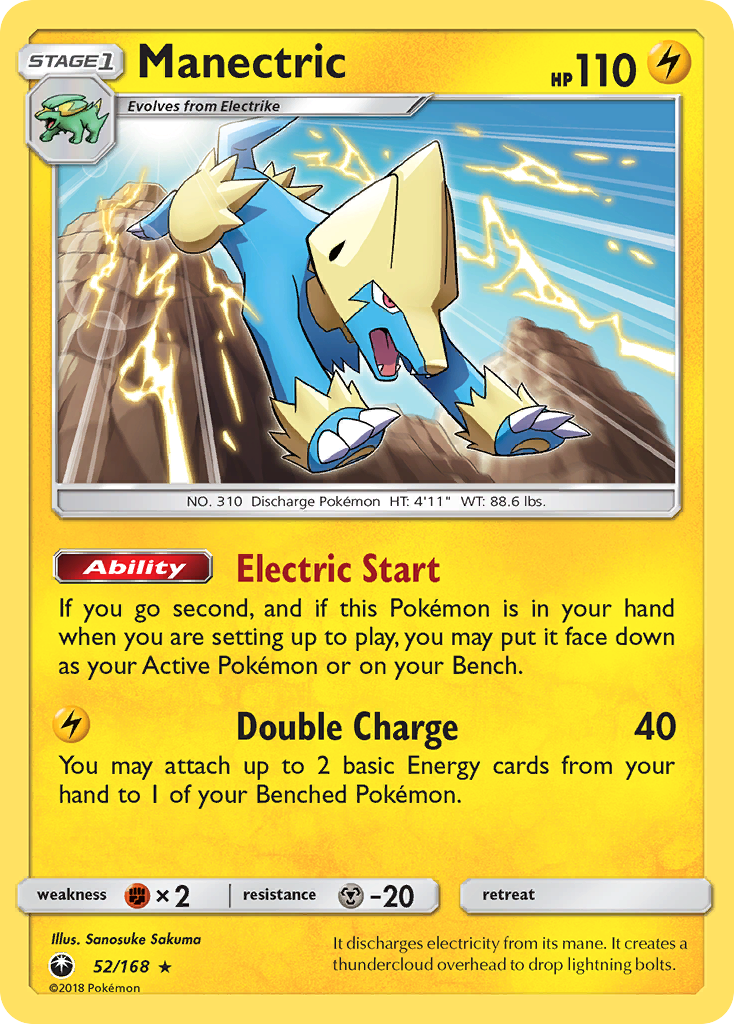 Manectric (52/168) [Sun & Moon: Celestial Storm] | Deep Dive Games St. Marys