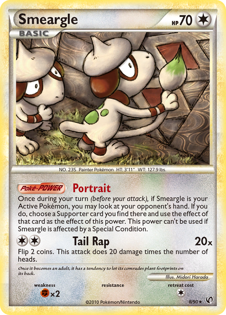 Smeargle (8/90) [HeartGold & SoulSilver: Undaunted] | Deep Dive Games St. Marys
