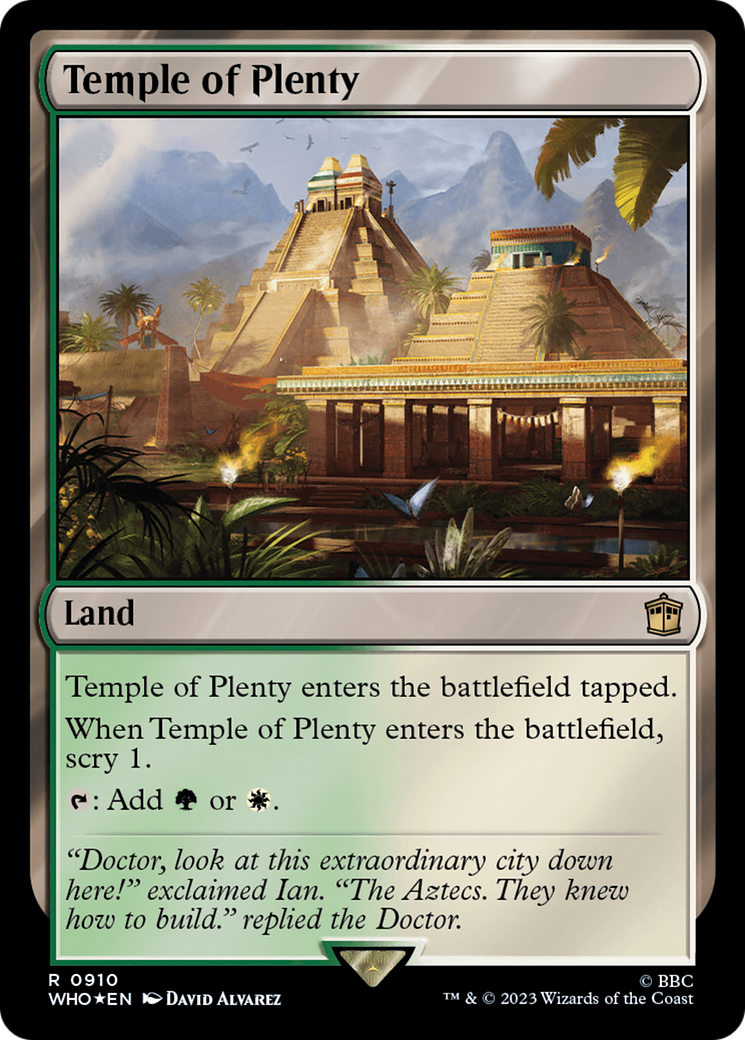 Temple of Plenty (Surge Foil) [Doctor Who] | Deep Dive Games St. Marys
