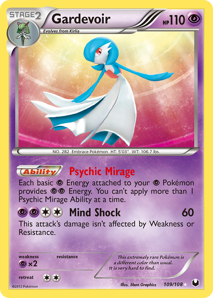 Gardevoir (109/108) [Black & White: Dark Explorers] | Deep Dive Games St. Marys