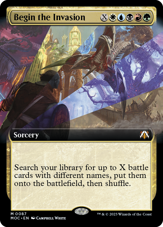 Begin the Invasion (Extended Art) [March of the Machine Commander] | Deep Dive Games St. Marys