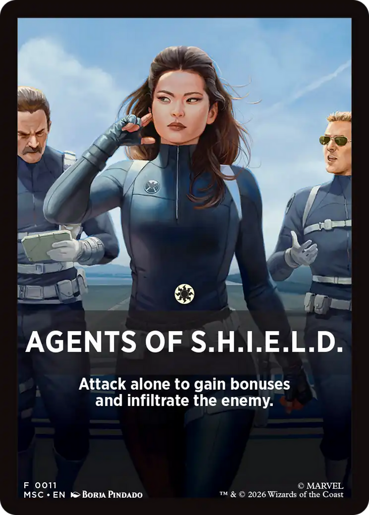 Agents of S.H.I.E.L.D. Theme Card [Marvel Super Heroes Commander] | Deep Dive Games St. Marys