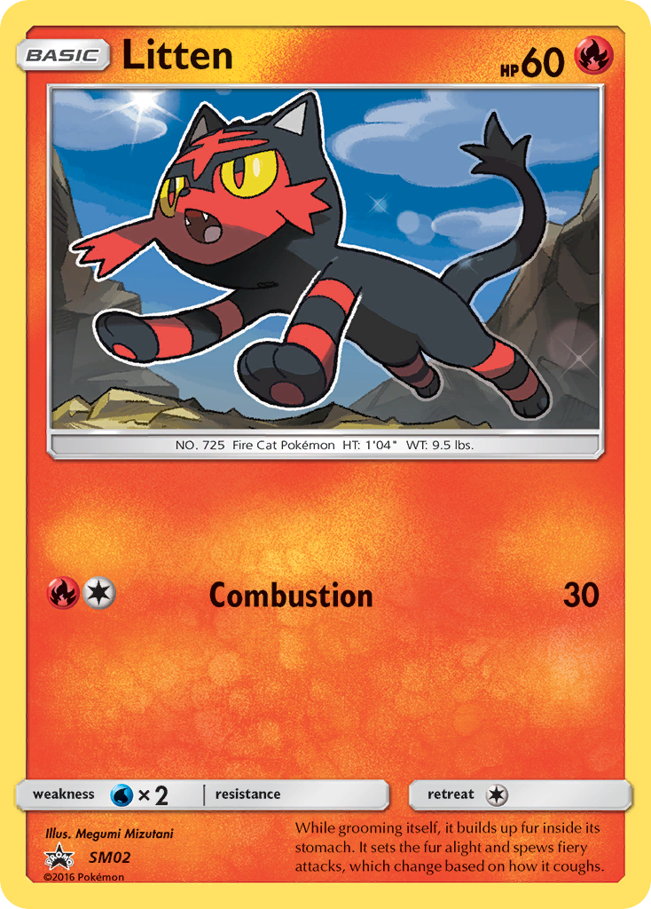 Litten (SM02) [Sun & Moon: Black Star Promos] | Deep Dive Games St. Marys