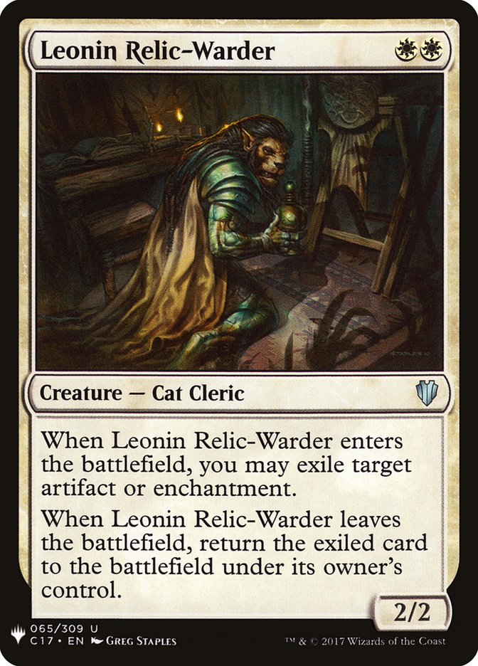 Leonin Relic-Warder [Mystery Booster] | Deep Dive Games St. Marys