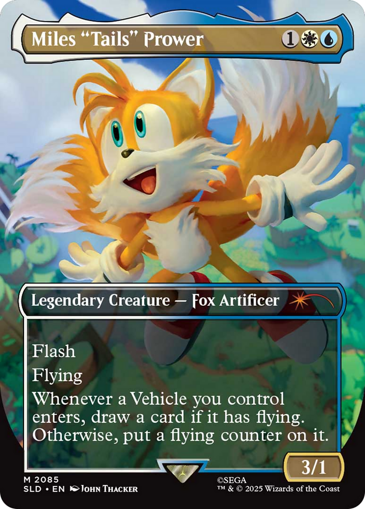 Miles "Tails" Prower (Rainbow Foil) [Secret Lair Drop Series] | Deep Dive Games St. Marys