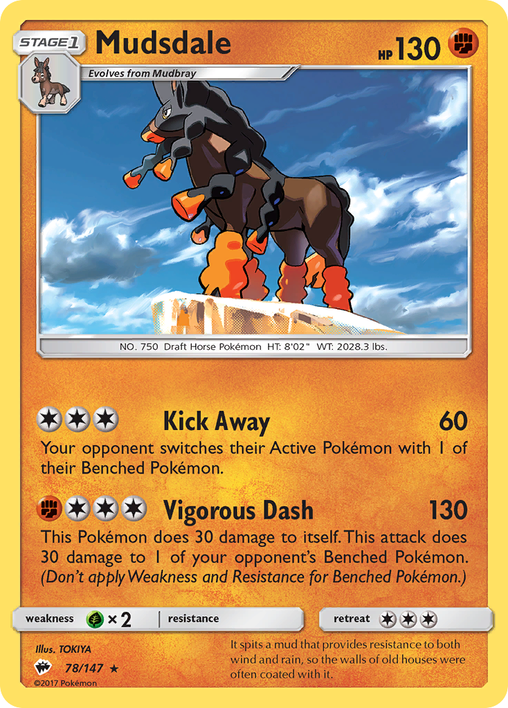 Mudsdale (78/147) [Sun & Moon: Burning Shadows] | Deep Dive Games St. Marys