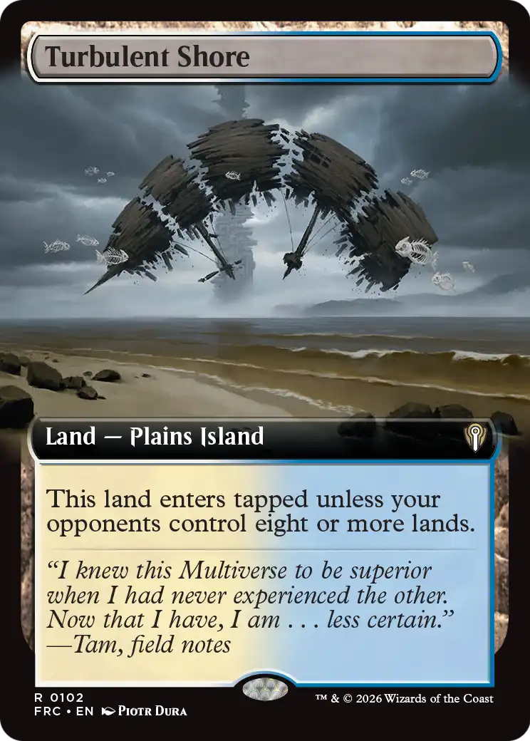 Turbulent Shore (Extended Art) [Reality Fracture Commander] | Deep Dive Games St. Marys