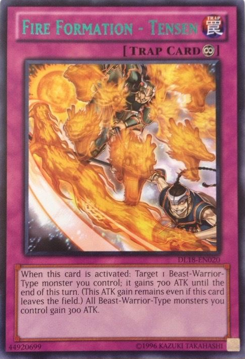 Fire Formation - Tensen (Green) [DL18-EN020] Rare | Deep Dive Games St. Marys