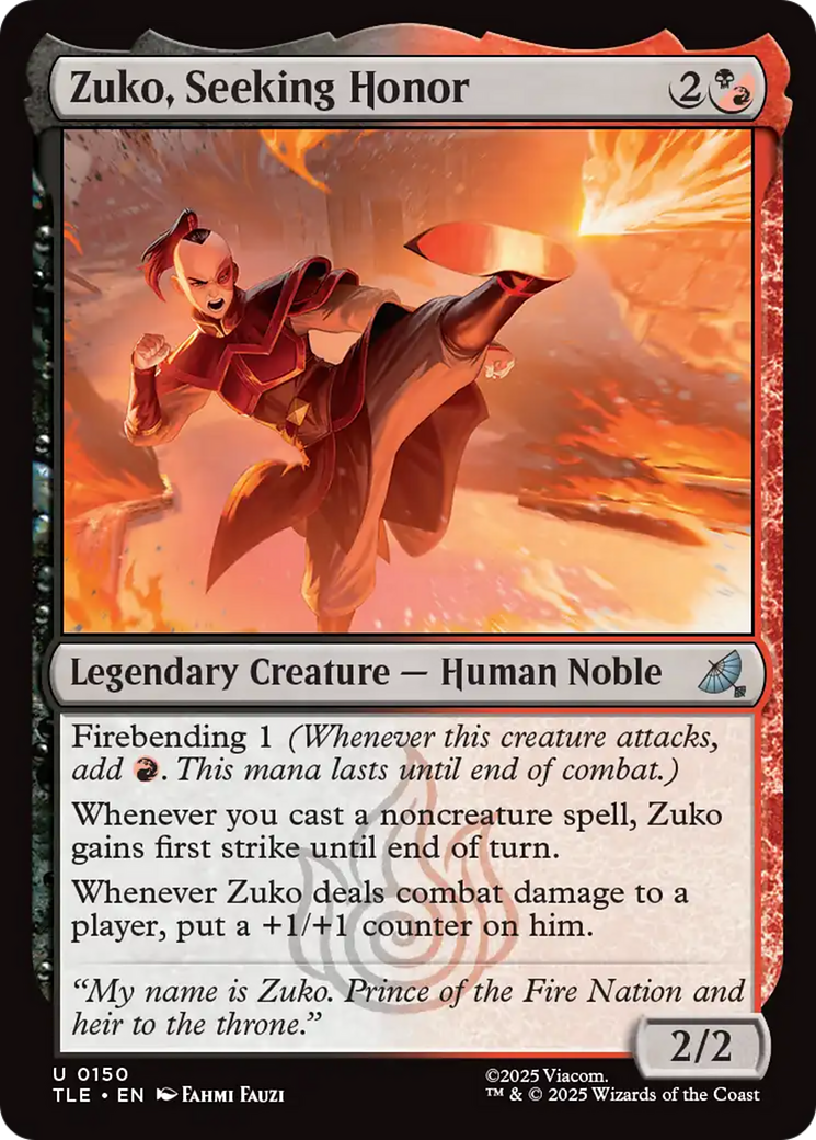 Zuko, Seeking Honor [Avatar: The Last Airbender: Eternal-Legal] | Deep Dive Games St. Marys