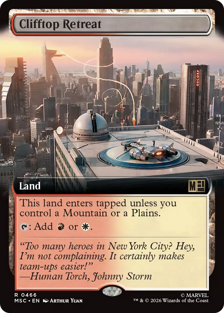 Clifftop Retreat (Extended Art) [Marvel Super Heroes Commander] | Deep Dive Games St. Marys