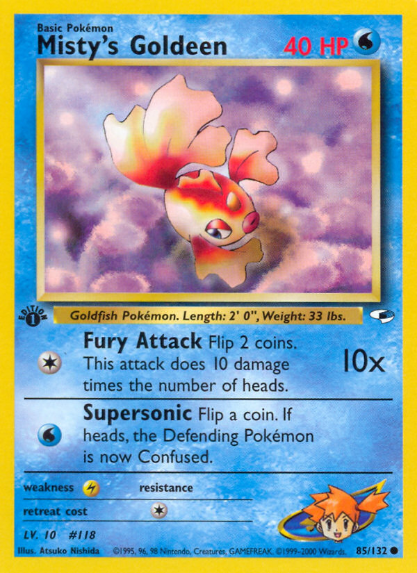 Misty's Goldeen (85/132) [Gym Heroes 1st Edition] | Deep Dive Games St. Marys