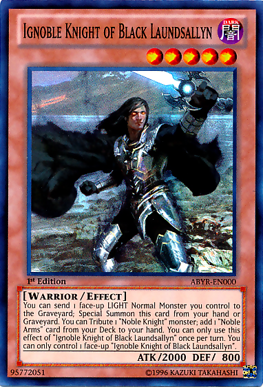 Ignoble Knight of Black Laundsallyn [ABYR-EN000] Super Rare | Deep Dive Games St. Marys