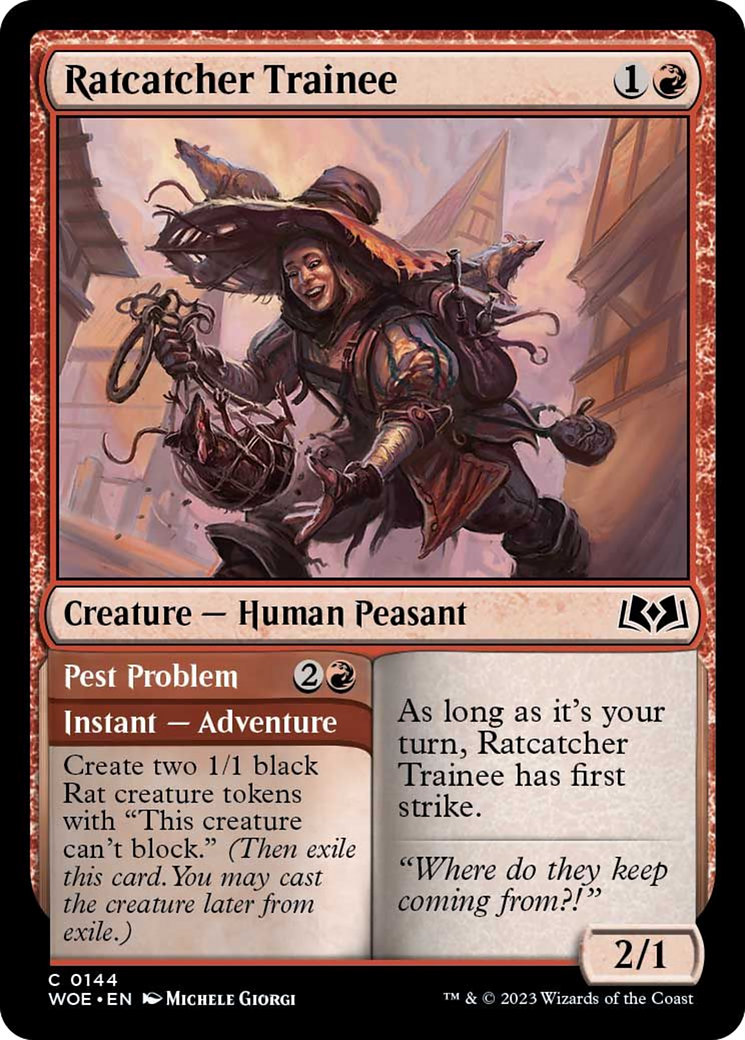 Ratcatcher Trainee // Pest Problem [Wilds of Eldraine] | Deep Dive Games St. Marys