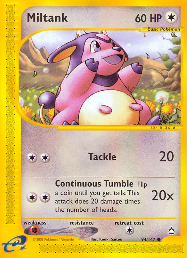 Miltank (94/147) [Aquapolis] | Deep Dive Games St. Marys