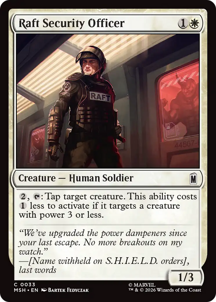 Raft Security Officer [Marvel Super Heroes] | Deep Dive Games St. Marys