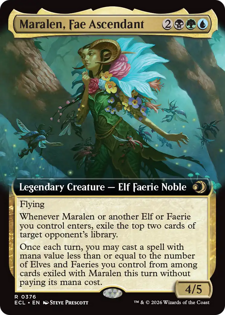 Maralen, Fae Ascendant (Extended Art) [Lorwyn Eclipsed] | Deep Dive Games St. Marys