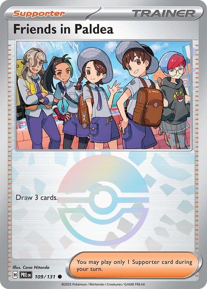 Friends in Paldea (109/131) (Poke Ball Pattern) [Scarlet & Violet: Prismatic Evolutions] | Deep Dive Games St. Marys