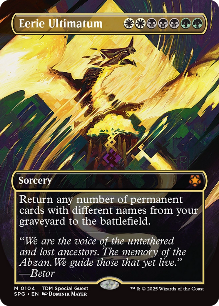 Eerie Ultimatum (Borderless) [Tarkir: Dragonstorm Special Guests] | Deep Dive Games St. Marys