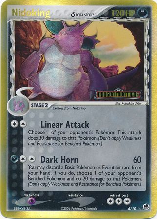Nidoking (6/101) (Delta Species) (Stamped) [EX: Dragon Frontiers] | Deep Dive Games St. Marys