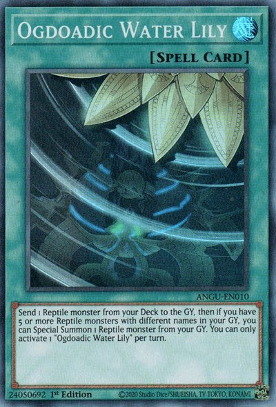 Ogdoadic Water Lily (Super Rare) [ANGU-EN010] Super Rare | Deep Dive Games St. Marys