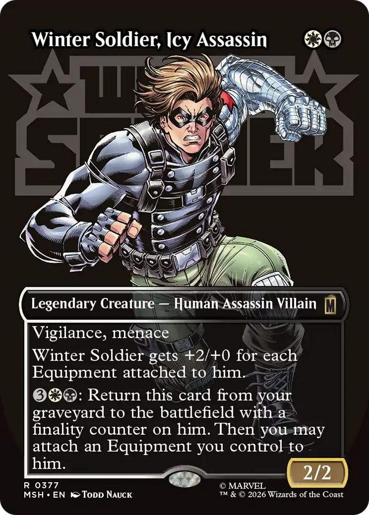 Winter Soldier, Icy Assassin (Borderless) [Marvel Super Heroes] | Deep Dive Games St. Marys