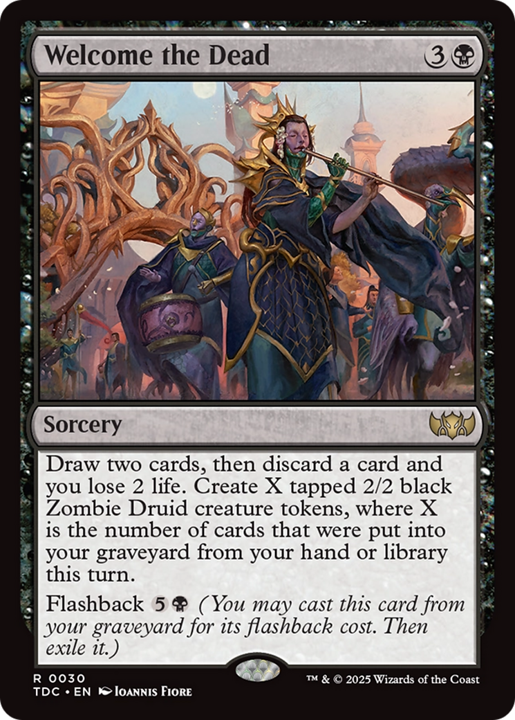 Welcome the Dead [Tarkir: Dragonstorm Commander] | Deep Dive Games St. Marys