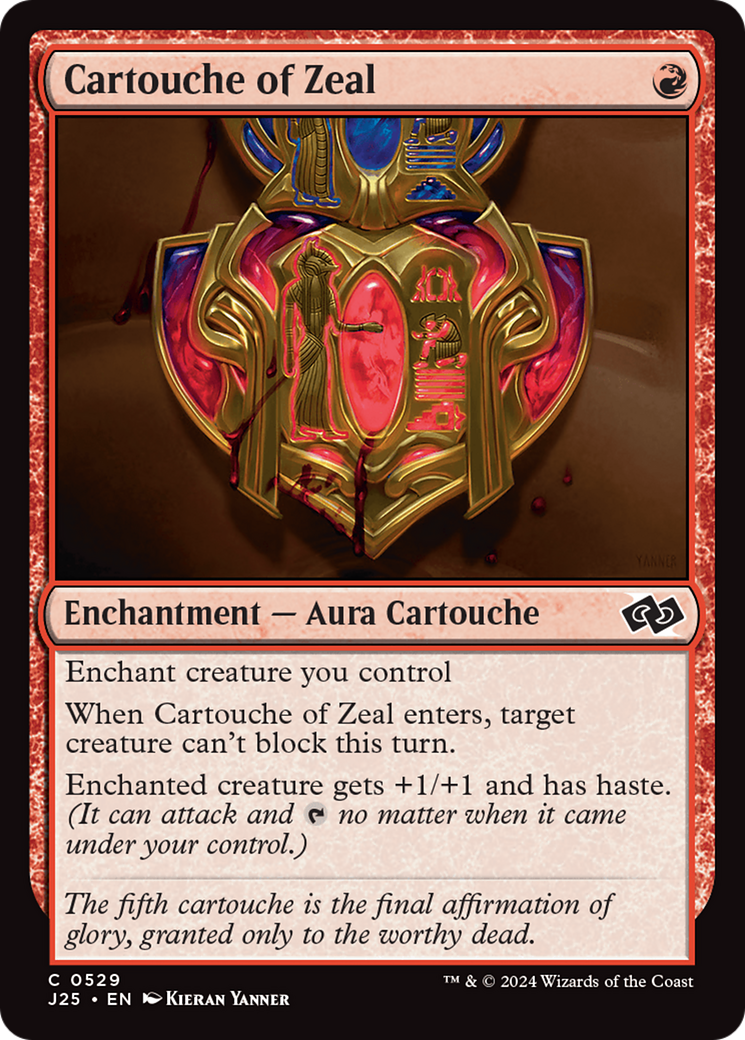 Cartouche of Zeal [Foundations Jumpstart] | Deep Dive Games St. Marys