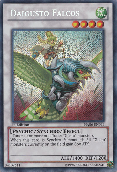 Daigusto Falcos [HA06-EN049] Secret Rare | Deep Dive Games St. Marys
