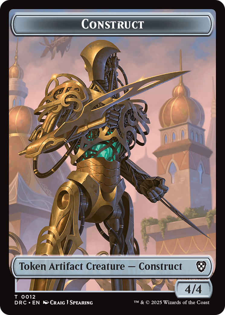Construct // Golem (0013) Double-Sided Token [Aetherdrift Tokens] | Deep Dive Games St. Marys