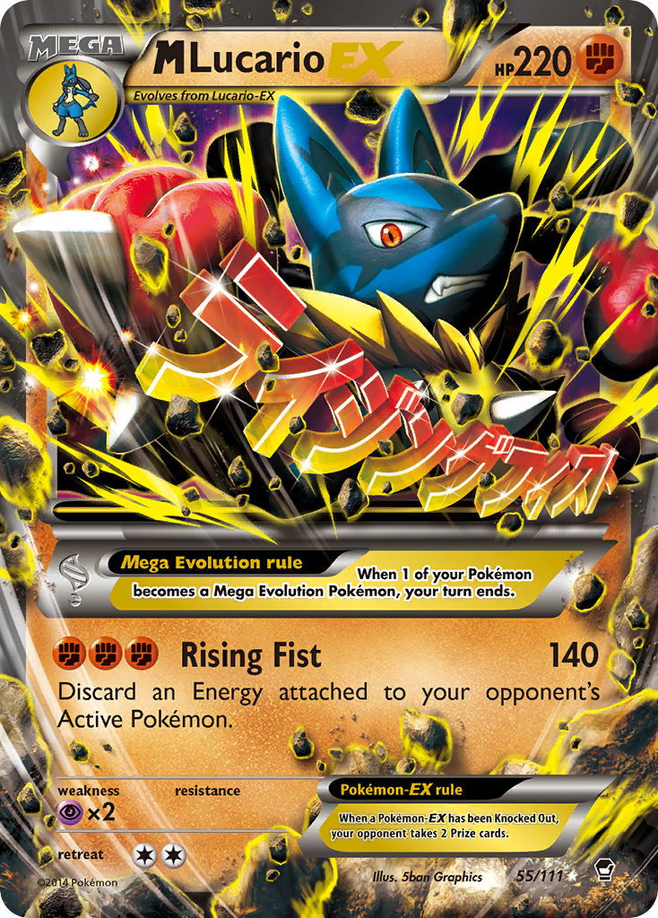 M Lucario EX (55/111) [XY: Furious Fists] | Deep Dive Games St. Marys