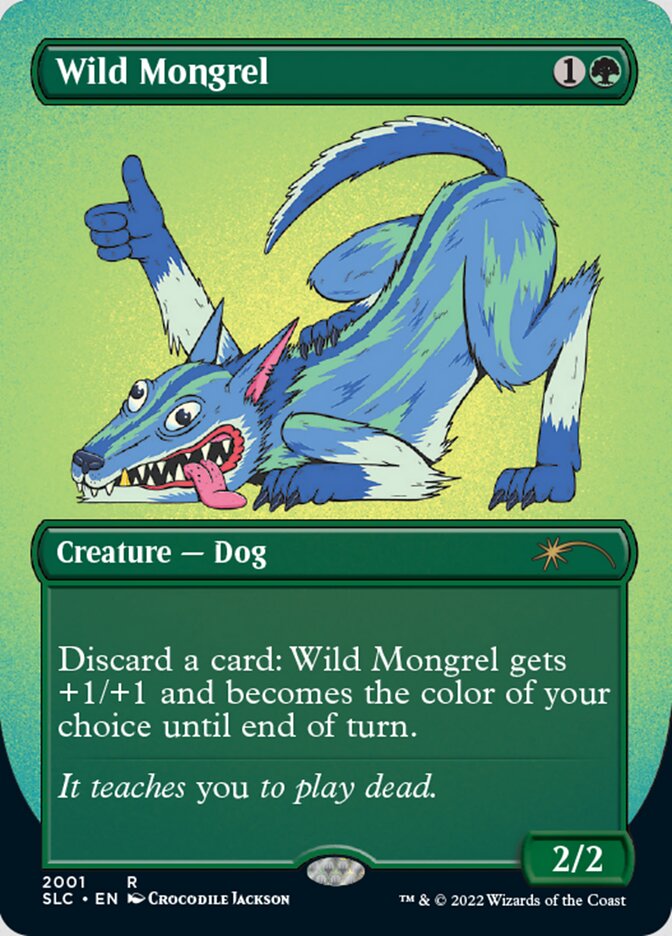 Wild Mongrel (Borderless) [Secret Lair Countdown Kit] | Deep Dive Games St. Marys